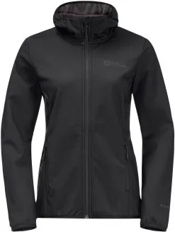Jack Wolfskin Bornberg Hoody Women, Sort