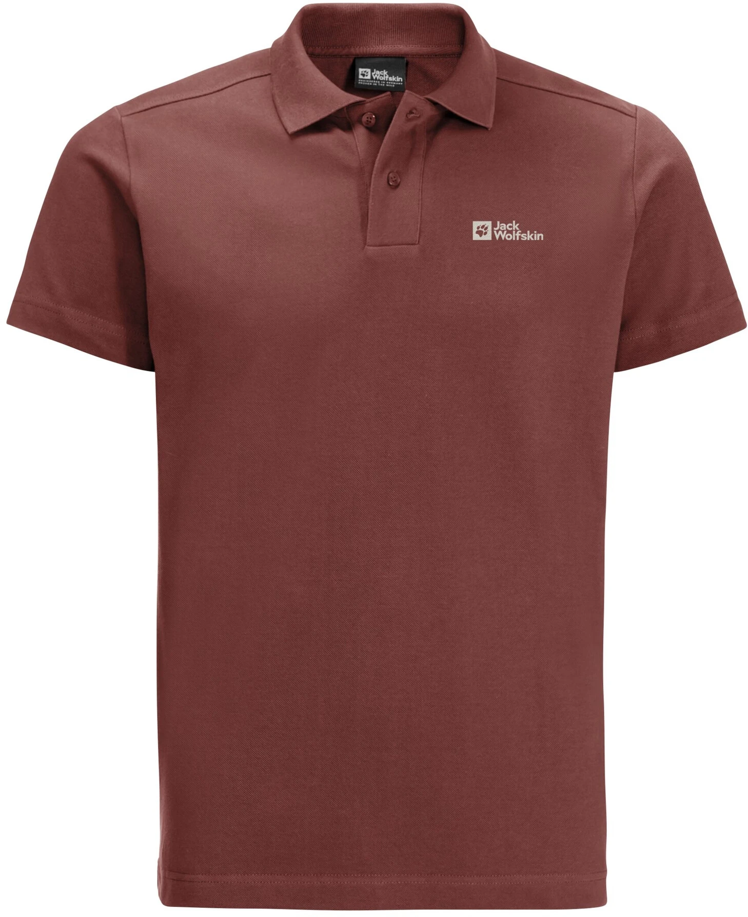 Jack Wolfskin Essential Polo Men, Rød 3 Jack Wolfskin Essential Polo Men, Rød