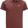 Jack Wolfskin Essential Polo Men, Gr&oslash;n -Campingtøj Butik jack wolfskin essential polo men barn red 3 4