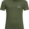 Jack Wolfskin Essential T-shirt B&oslash;rn, Gr&oslash;n -Campingtøj Butik jack wolfskin essential ss shirt kids greenwood 2
