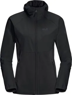Jack Wolfskin Go Hike Softshell-jakke Damer, Sort