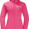 Jack Wolfskin Go Hike Softshell Jacket Women, Orange -Campingtøj Butik jack wolfskin go hike softshell jacket women cameopink 4