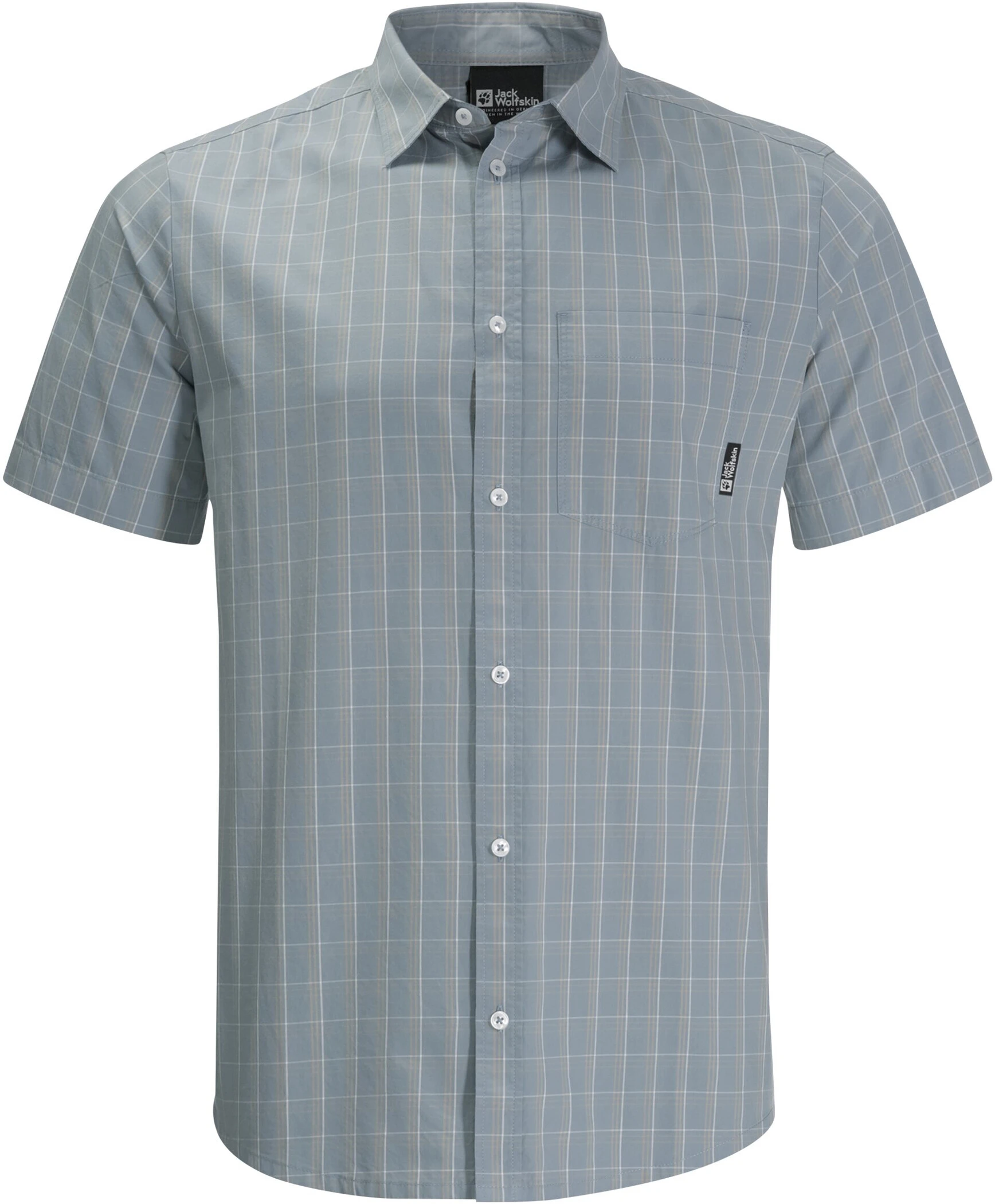 Jack Wolfskin Hot Springs SS Shirt Men, Gul 3 Jack Wolfskin Hot Springs SS Shirt Men, Gul