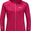 Jack Wolfskin Hydro Grid Fleecejakke Damer, Gr&aring; -Campingtøj Butik jack wolfskin hydro grid fleece jacket women cranberry 1