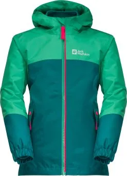 Jack Wolfskin Iceland 3i1 Jakke Piger, Bl&aring;