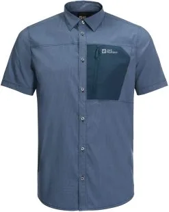 Jack Wolfskin Kenovo II SS Shirt Men, Gr&oslash;n