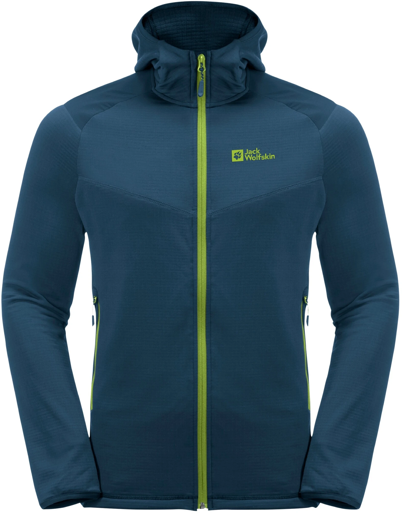 Jack Wolfskin Kolbenberg Jakke Med Hætte Og Fuld Lynlås Herrer, Grå 3 Jack Wolfskin Kolbenberg Jakke Med Hætte Og Fuld Lynlås Herrer, Grå