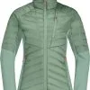 Jack Wolfskin Nebelhorn Down Hybrid Damer, Gr&oslash;n -Campingtøj Butik jack wolfskin nebelhorn down hybrid women granite green 1