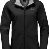Jack Wolfskin Northern Point Jakke Damer, Sort -Campingtøj Butik jack wolfskin northern point jacket women black 1