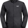 Jack Wolfskin Pack & Go Vindjakke Herrer, Sort -Campingtøj Butik jack wolfskin pack go windshell jacket men black 7