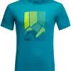 Jack Wolfskin Peak Graphic Tee Men, Orange -Campingtøj Butik jack wolfskin peak graphic tee men everest blue 4 2