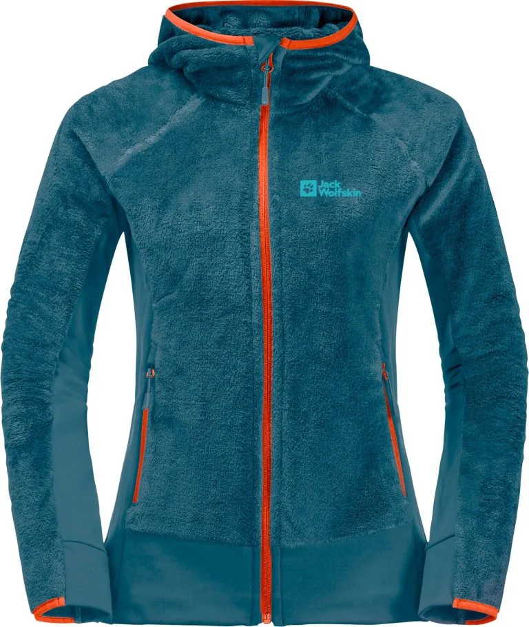 Jack Wolfskin Rotwand FZ-jakke Med Hætte Damer, Blå 3 Jack Wolfskin Rotwand FZ-jakke Med Hætte Damer, Blå