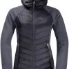 Jack Wolfskin Routeburn Pro Hybrid Jacket Women, Pink -Campingtøj Butik jack wolfskin routeburn pro hybrid jacket women graphite 5