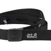 Jack Wolfskin Secret B&aelig;lte, Gr&aring;/sort -Campingtøj Butik jack wolfskin secret wide belt black 1