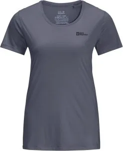 Jack Wolfskin Tech Tee Women, Gr&oslash;n