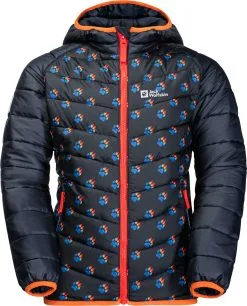 Jack Wolfskin Zenon Print Jakke B&oslash;rn, Gr&aring;/pink