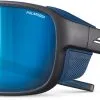 Julbo Montebianco 2 Spectron 3 Polarized Solbriller, Sort/bl&aring; -Campingtøj Butik julbo montebianco 2 spectron 3 polarized sunglasses matt black blue white 3