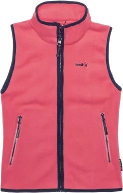 Kamik Dawn Polarfleece Vest Piger, R&oslash;d
