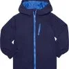 Kamik Flint Regnjakke B&oslash;rn, Bl&aring; -Campingtøj Butik kamik flint rain jacket kids navy sea marine mer 2 1