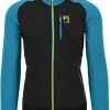 Karpos Odle Fleecejakke Herrer, Sort/bl&aring; -Campingtøj Butik karpos odle fleece jacket men black blue jewel 4
