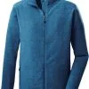 Killtec 5 Fleecejakke Herrer, Sort/gr&aring; -Campingtøj Butik killtec 5 fleece jacket men dark blue 2