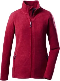 Killtec 8 Fleecejakke Damer, R&oslash;d