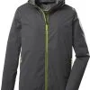 Killtec Kos 60 Jacket Men, Gr&aring; -Campingtøj Butik killtec kos 60 jacket men dark anthracite 2