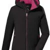Killtec KOW 198 Jakke Piger, Bl&aring; -Campingtøj Butik killtec kow 198 jacket girls black 2
