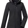 Killtec KOW 212 Softshell Jakke Damer, R&oslash;d -Campingtøj Butik killtec kow 212 softshell jacket women black 2