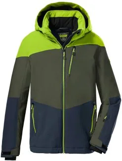 Killtec KSW 161 Skijakke Drenge, Gr&aring;/sort