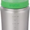 Klean Kanteen Sutteflaske 266ml Medium Drikkestr&oslash;m B&oslash;rn, S&oslash;lv/gr&oslash;n