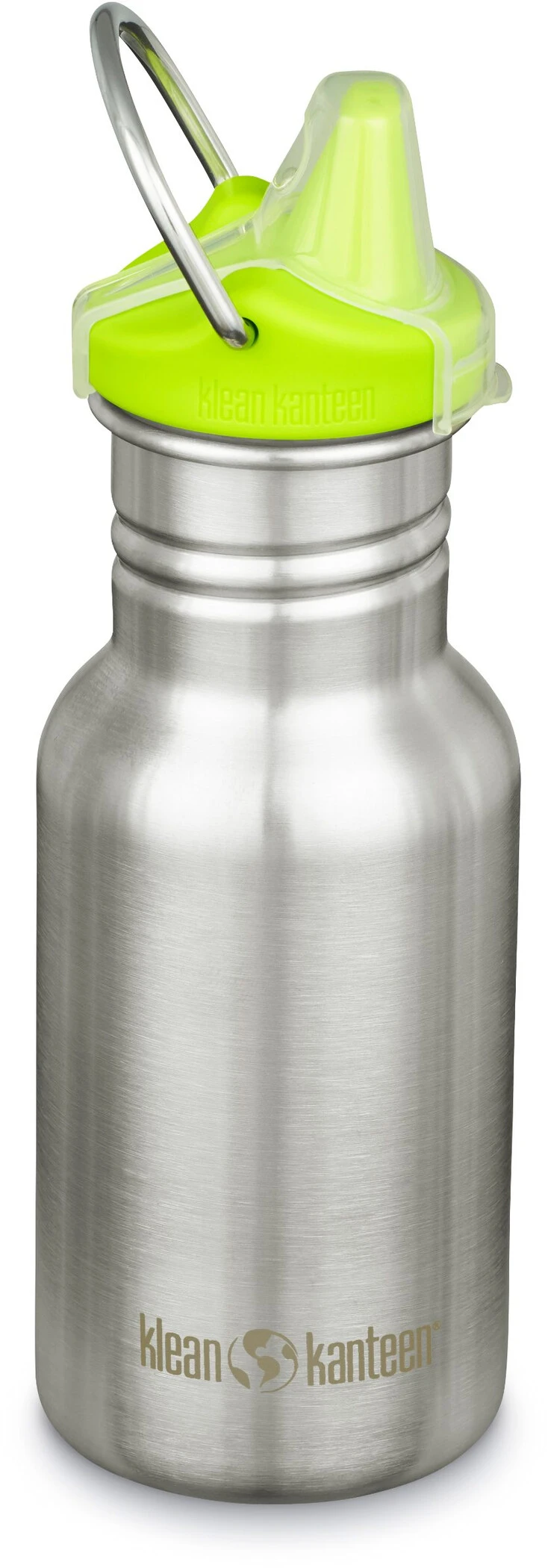 Klean Kanteen Classic Narrow Flaske 355ml Med Sippy Cap Børn, Grå/farverig 3 Klean Kanteen Classic Narrow Flaske 355ml Med Sippy Cap Børn, Grå/farverig