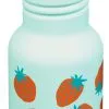 Klean Kanteen Classic Narrow Flaske 355ml Med Sport Cap B&oslash;rn, Hvid/orange -Campingtøj Butik klean kanteen classic narrow bottle 355ml with sport cap kids blue tint strawberries 2 2