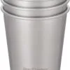 Klean Kanteen Pint Gryde 295ml/4 Dele, S&oslash;lv -Campingtøj Butik klean kanteen pint cup 295ml 4 pieces brushed stainless 2