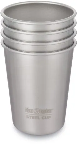 Klean Kanteen Pint Gryde 295ml/4 Dele, S&oslash;lv