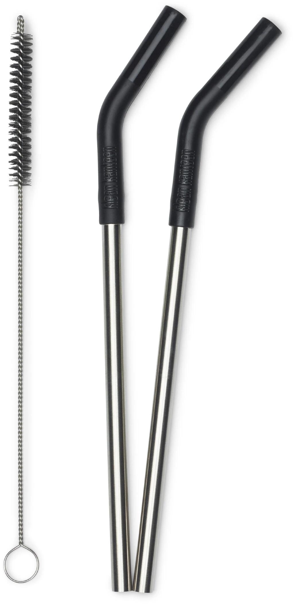 Klean Kanteen Halm 2-pak 8mm, Sølv/sort 3 Klean Kanteen Halm 2-pak 8mm, Sølv/sort