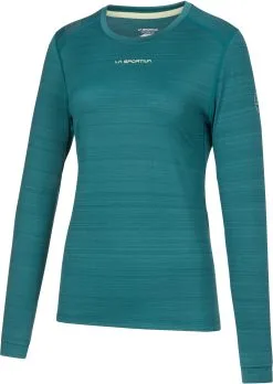 La Sportiva Tour Top Med Lange &aelig;rmer Damer, Petroleumsgr&oslash;n