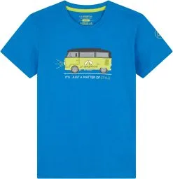 La Sportiva Van T-Shirt Kids, Petroleumsgr&oslash;n