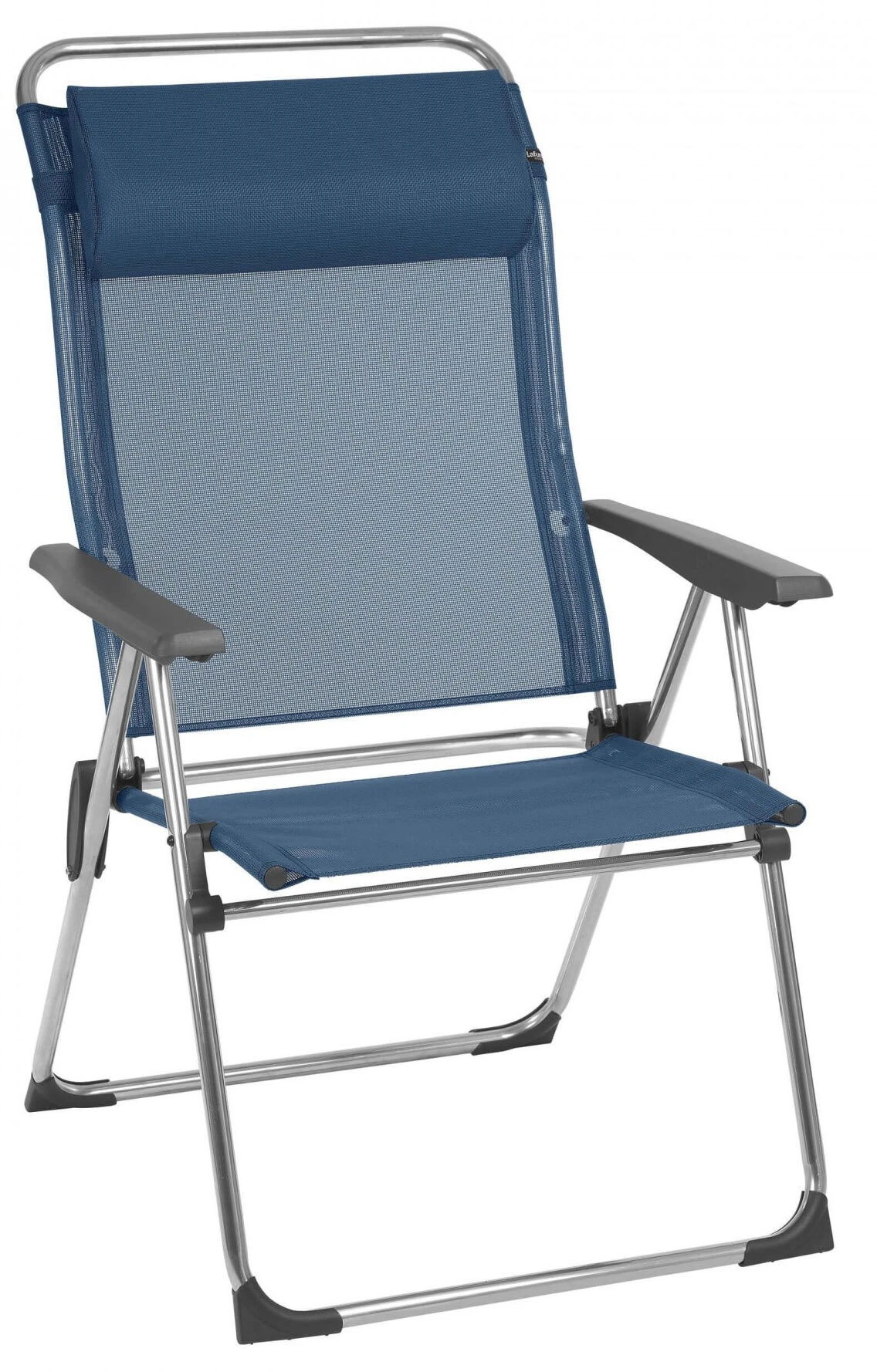 Lafuma Mobilier Alu Cham XL Campingstol Med Cannage Phifertex, Blå 3 Lafuma Mobilier Alu Cham XL Campingstol Med Cannage Phifertex, Blå