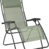 Lafuma Mobilier RSXA Liggestol Med Cannage Phifertex, Sort -Campingtøj Butik lafuma mobilier rsxa relaxsessel batyline moss 2 2