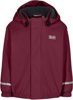 LEGO Wear Lwjunin 707 Regnjakke B&oslash;rn, R&oslash;d