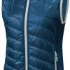 Loeffler L&ouml;ffler Primaloft 60 Vest Damer, R&oslash;d/hvid -Campingtøj Butik loeffler primaloft 60 vest women deep water 2