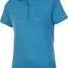 Loeffler Löffler Tencel CF Polo Damer, Blå 1 Loeffler Löffler Tencel CF Polo Damer, Blå -Campingtøj Butik loeffler tencel cf polo shirt women blue lake white 2