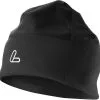 Loeffler L&ouml;ffler Windstopper Hue, Sort -Campingtøj Butik loeffler windstopper fleece hat black 1