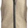 Lundhags Flok Wool Pile Vest Damer, Beige -Campingtøj Butik lundhags flok wool pile vest women sand 4