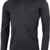 Lundhags Gimmer Merino Light 1/2 Lynl&aring;s Top Herrer, Sort -Campingtøj Butik lundhags gimmer merino light 1 2 zip top men black 2