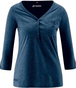 Maier Sports Clare 3/4 Bluse Damer, Bl&aring;