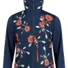 Maloja SennesM. Alpine Hybrid Jakke Damer, Bl&aring; -Campingtøj Butik maloja sennesm alpine hybrid jacket women midnight glowflower 2
