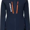 Mammut Aenergy IN Hybrid Jakke Damer, Hvid/bl&aring; -Campingtøj Butik mammut aenergy in hybrid jacket women marine vibrant orange 6