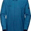 Mammut Lenni LS Shirt Men, Blå 2 Mammut Lenni LS Shirt Men, Blå -Campingtøj Butik mammut lenni ls shirt men deep ice marine 5
